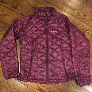 COLUMBIA Women’s Raspberry OmniHeat Quilted Down Jacket MED